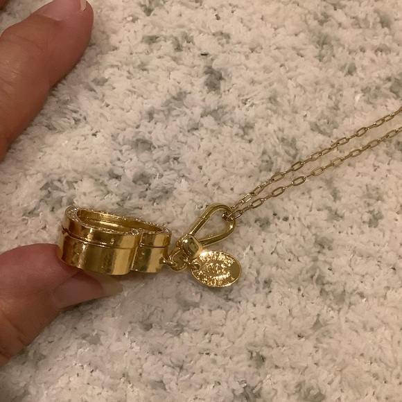 Gold Heart Chocolate Box Pendant Necklace NWT 20”- 22” - Picture 8 of 16